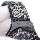 腕時計 ウブロ HUBLOT ビッグバン ブロイダリー セラミック 343.CS.6570.NR.BSK16 自動巻き レディース 純正ダイヤ 黒 スカル 限定