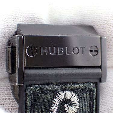 腕時計 ウブロ HUBLOT ビッグバン ブロイダリー セラミック 343.CS.6570.NR.BSK16 自動巻き レディース 純正ダイヤ 黒 スカル 限定