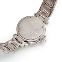 腕時計 カルティエ Cartier ミスパシャ WJ124018 クオーツ レディース K18WG無垢 純正ダイヤ シルバー サンレイ 青針
