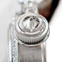 腕時計 カルティエ Cartier ミスパシャ WJ124018 クオーツ レディース K18WG無垢 純正ダイヤ シルバー サンレイ 青針