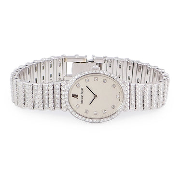 腕時計 オーデマピゲ AUDEMARS PIGUET ドレスウォッチ オーバル 79273BC.ZZ.9034BC.01 手巻き レディース K18WG無垢 純正ダイヤ ヴィンテージ