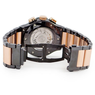 腕時計 ウブロ HUBLOT クラシックフュージョン インテグレーテッド クロノグラフ 520.CO.1180.CO 自動巻き メンズ K18KG×チタン