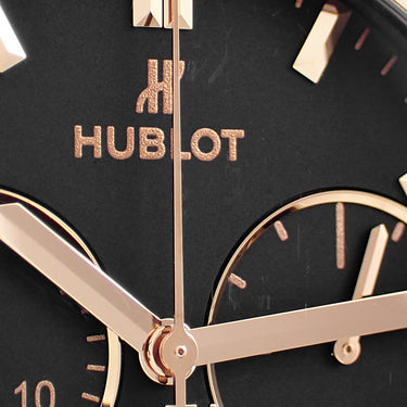 腕時計 ウブロ HUBLOT クラシックフュージョン インテグレーテッド クロノグラフ 520.CO.1180.CO 自動巻き メンズ K18KG×チタン
