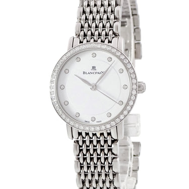 腕時計 ブランパン BLANCPAIN ヴィルレ ウルトラスリム 6102-4628-MMB 自動巻き レディース 純正ダイヤ ホワイト ラウンド