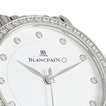 腕時計 ブランパン BLANCPAIN ヴィルレ ウルトラスリム 6102-4628-MMB 自動巻き レディース 純正ダイヤ ホワイト ラウンド