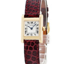 腕時計 カルティエ Cartier タンク ノーマル クォーツ SM 84710502 クオーツ レディース K18YG無垢 ノルマル 青針 ローマン