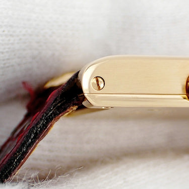 腕時計 カルティエ Cartier タンク ノーマル クォーツ SM 84710502 クオーツ レディース K18YG無垢 ノルマル 青針 ローマン