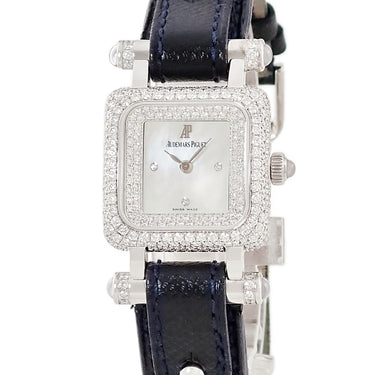腕時計 オーデマピゲ AUDEMARS PIGUET ディーヴァ 67421BC.ZZ.A020CU.01 クオーツ レディース K18WG無垢 純正ダイヤ シェル スクエア