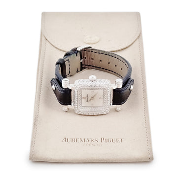 腕時計 オーデマピゲ AUDEMARS PIGUET ディーヴァ 67421BC.ZZ.A020CU.01 クオーツ レディース K18WG無垢 純正ダイヤ シェル スクエア