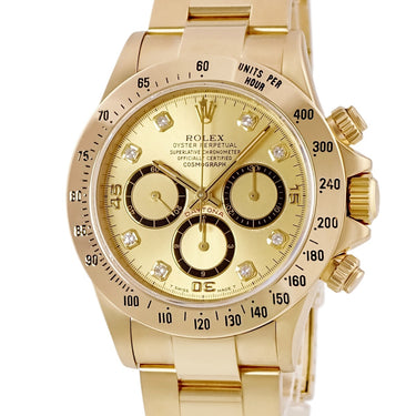 腕時計 ロレックス ROLEX コスモグラフ デイトナ 16528G E番 自動巻き メンズ E番 K18YG無垢 純正ダイヤ シャンパン 逆6
