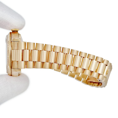 腕時計 ロレックス ROLEX デイトジャスト 68278 L番 自動巻き メンズ レディース OH済 L番 K18YG無垢 純正ダイヤ&サファイア パヴェ