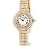 腕時計 カルティエ Cartier クドレ コリゼ ウォッチ SM クオーツ レディース メーカーOH済 K18YG無垢 純正ダイヤ 青針 ローマン