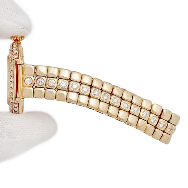 腕時計 カルティエ Cartier クドレ コリゼ ウォッチ SM クオーツ レディース メーカーOH済 K18YG無垢 純正ダイヤ 青針 ローマン