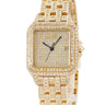 腕時計 カルティエ Cartier パンテール クラシック & フィガロ LM W25014B9 クオーツ メンズ レディース K18YG無垢 ダイヤ デイト