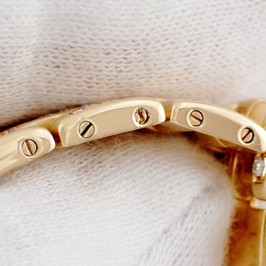 腕時計 カルティエ Cartier パンテール クラシック & フィガロ LM W25014B9 クオーツ メンズ レディース K18YG無垢 ダイヤ デイト