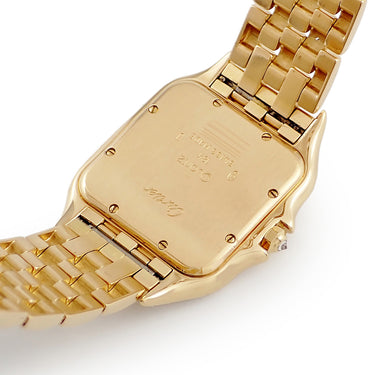 腕時計 カルティエ Cartier パンテール クラシック & フィガロ LM W25014B9 クオーツ メンズ レディース K18YG無垢 ダイヤ デイト