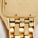 腕時計 カルティエ Cartier パンテール クラシック & フィガロ LM W25014B9 クオーツ メンズ レディース K18YG無垢 ダイヤ デイト