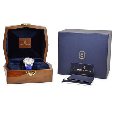 腕時計 ハリーウィンストン Harry Winston オーシャン トリレトロ クロノグラフ OCEACT44WW002 自動巻き メンズ K18WG無垢 純正ダイヤ