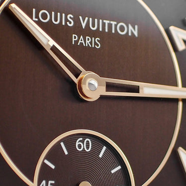 腕時計 ルイヴィトン LOUIS VUITTON タンブール オートマティック ローズゴールド W1PG10 自動巻き メンズ K18RG無垢 スモールセコンド