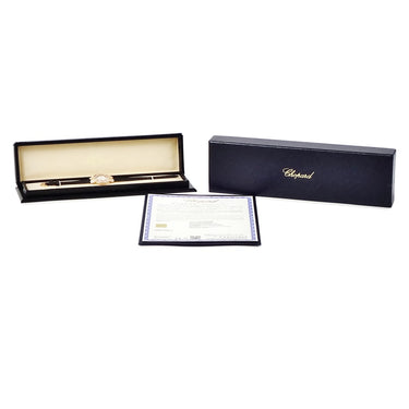 腕時計 ショパール CHOPARD ハッピーダイヤモンド 209425-5001 クオーツ レディース 新品同様 K18RG無垢 純正ダイヤ シェル リボン