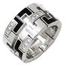 カルティエ Cartier ドラゴン パドロック ブラック×ホワイトゴールド K18WG ダイヤモンド ラッカー #49(JP9) リング 指輪 750 18K WG ダイヤモンド 8.5号