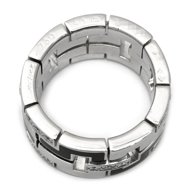 カルティエ Cartier ドラゴン パドロック ブラック×ホワイトゴールド K18WG ダイヤモンド ラッカー #49(JP9) リング 指輪 750 18K WG ダイヤモンド 8.5号