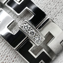 カルティエ Cartier ドラゴン パドロック ブラック×ホワイトゴールド K18WG ダイヤモンド ラッカー #49(JP9) リング 指輪 750 18K WG ダイヤモンド 8.5号