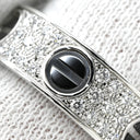 カルティエ Cartier ラブリング パヴェダイヤモンド セラミック B4207652 ブラック×ホワイトゴールド K18WG セラミック ダイヤモンド #52(JP12) リング 指輪 750 18K 18金 12号