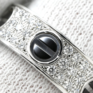 カルティエ Cartier ラブリング パヴェダイヤモンド セラミック B4207652 ブラック×ホワイトゴールド K18WG セラミック ダイヤモンド #52(JP12) リング 指輪 750 18K 18金 12号