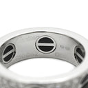 カルティエ Cartier ラブリング パヴェダイヤモンド セラミック B4207652 ブラック×ホワイトゴールド K18WG セラミック ダイヤモンド #52(JP12) リング 指輪 750 18K 18金 12号