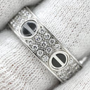 カルティエ Cartier ラブリング パヴェダイヤモンド セラミック B4207652 ブラック×ホワイトゴールド K18WG セラミック ダイヤモンド #52(JP12) リング 指輪 750 18K 18金 12号