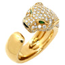 カルティエ Cartier パンテール ドゥ カルティエ MM セミパヴェ N4225000 イエローゴールド K18YG ダイヤモンド オニキス ツァボライト #51(JP11) リング 指輪 750YG オニキス ツァボライト 10号