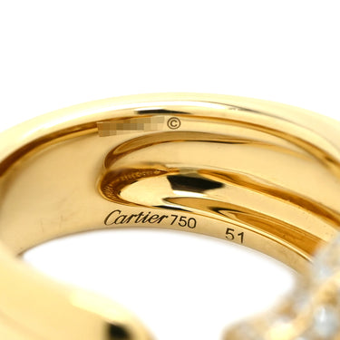 カルティエ Cartier パンテール ドゥ カルティエ MM セミパヴェ N4225000 イエローゴールド K18YG ダイヤモンド オニキス ツァボライト #51(JP11) リング 指輪 750YG オニキス ツァボライト 10号