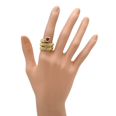 ブルガリ BVLGARI トゥボガス トルマリン ダイヤ イエローゴールド×ピンクゴールド×ホワイトゴールド K18YG K18PG K18WG トルマリン ダイヤモンド リング 指輪 3カラー 750 18K 18金 10号