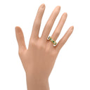 ティファニー Tiffany & Co ジャン シュランバージェ ダイヤ イエローゴールド×プラチナシルバー Pt950 K18YG ダイヤモンド ツァボライト リング 指輪 T＆Co. 18K 750 YG プラチナ コンビ ツァボライト 9号