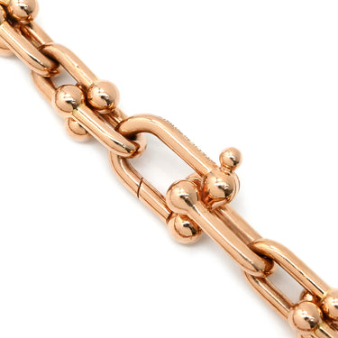 ティファニー Tiffany & Co ハードウェア ミディアム リンク 70881772 ローズゴールド K18PG ブレスレット PG T&Co. 750 18K エクストララージ