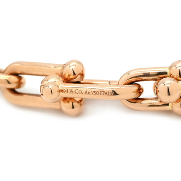 ティファニー Tiffany & Co ハードウェア ミディアム リンク 70881772 ローズゴールド K18PG ブレスレット PG T&Co. 750 18K エクストララージ