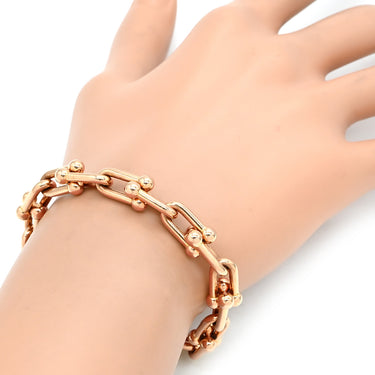 ティファニー Tiffany & Co ハードウェア ミディアム リンク 70881772 ローズゴールド K18PG ブレスレット PG T&Co. 750 18K エクストララージ