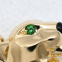 カルティエ Cartier パンテール ドゥ カルティエ ネックレス イエローゴールド K18YG オニキス ツァボライト ネックレス Cartier パンサー 750 18K YG Wチェーン