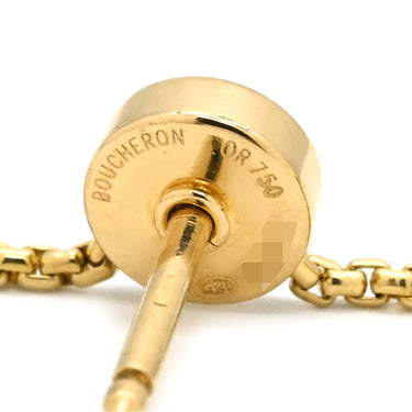 ブシュロン BOUCHERON キャトル 4モチーフ スウィング ドロップ 4カラー K18YG K18PG K18WG ダイヤモンド ブラウンPVD ピアス Au750 18K PVD ダイヤ ロング