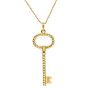 ティファニー Tiffany & Co オーバルキー ツイスト ペンダント イエローゴールド K18YG ネックレス 750 18K YG ボールチェーン
