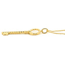 ティファニー Tiffany & Co オーバルキー ツイスト ペンダント イエローゴールド K18YG ネックレス 750 18K YG ボールチェーン