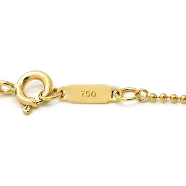 ティファニー Tiffany & Co オーバルキー ツイスト ペンダント イエローゴールド K18YG ネックレス 750 18K YG ボールチェーン