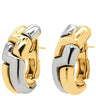 ブルガリ BVLGARI アルベアーレ イエローゴールド×シルバー K18YG ステンレス ピアス 18K 750 18金 K18YG×SS コンビ