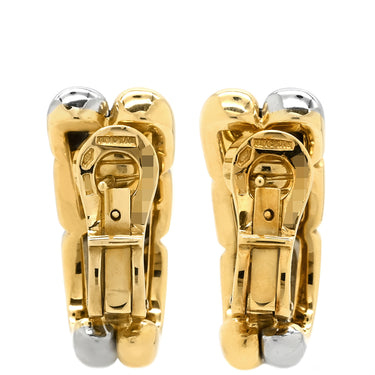 ブルガリ BVLGARI アルベアーレ イエローゴールド×シルバー K18YG ステンレス ピアス 18K 750 18金 K18YG×SS コンビ