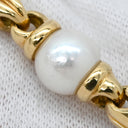 ブルガリ BVLGARI パッソドッピオ パール パールホワイト×イエローゴールド K18YG パール ブレスレット 18K 750 18金 YG