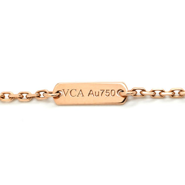 ヴァンクリーフアーペル Van Cleef & Arpels ヴィンテージアルハンブラ ペンダント VCARP2R300 ローズゴールド K18PG ダイヤモンド ネックレス Au750 PG 12粒 ダイヤ