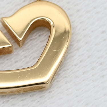 カルティエ Cartier Ｃハート ダイヤ イエローゴールド K18YG ダイヤモンド ネックレス 18金 18K 750YG