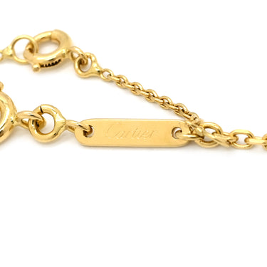 カルティエ Cartier Ｃハート ダイヤ イエローゴールド K18YG ダイヤモンド ネックレス 18金 18K 750YG