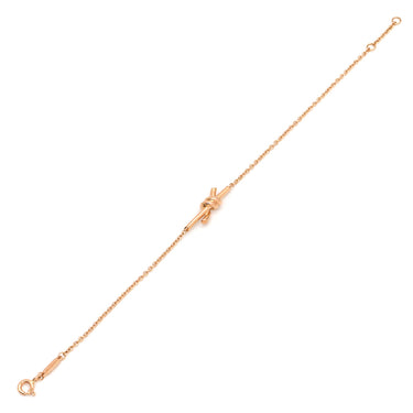 ティファニー Tiffany & Co ノット ローズゴールド K18PG ブレスレット ピンクゴールド 18K 750AU PG